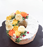 韩式裱花裸蛋糕#韩式裱花##甜点#