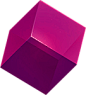 活动装饰元素素材png 促销元素素材PNG 紫色立方体  几何元素素材
