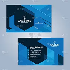 模板,绘画插图,极简构图,矢量,蓝色,黑色,名片,数字10,商务,泰国