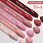 Amazon.com: Double Rhythm 6 Pcs 15 ML Gel Polish Set Same Color Same Bottle Soak Off Gel Polish Kit Nail Art Manicure Salon DIY at Home for Women (Glitter Burgundy Dark Cherry Red Maroon-T6-7) : Beauty & Personal Care