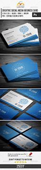 Creative Social Media Business Card - Creative Business Cards