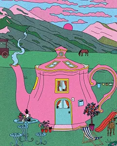 以梦幻多彩、高饱和度的创意画作闻名。凭借对颜色、图