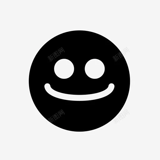 快乐的表情微笑高兴图标 标志 UI图标 设计图片 免费下载 页面网页 平面电商 创意素材-花瓣网