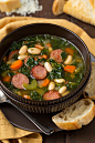 Kale, White Bean and Sausage Soup | Cooking Classy
