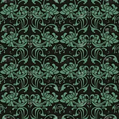 无缝中国背景花园螺旋曲线花藤