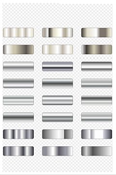 银色渐变图案磨砂颗质感高档银箔免扣元素