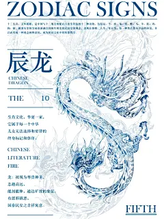 插画设计|十二生肖插画-龙