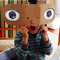Love this mask! My what big eyes you have.    #play #masks #kids #kidscrafts
