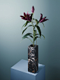 Carl Kleiner x Bloc Studios for ‘Posture Vases’ | Trendland : For the next part of ‘Posture’ series, photographer Carl Kleiner collaborated with Carrara-based Bloc Studios to create these beautiful ‘Posture Vases’. Arranged like Ikebana, the upside down f