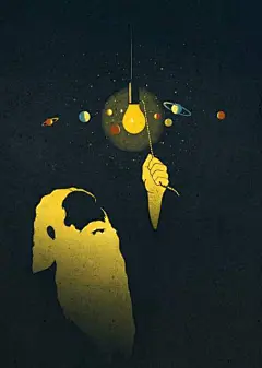 来自插画师 Emiliano Ponzi 颇有寓意的插画设计一组。