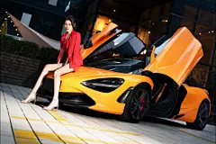 克拉女神美女美腿车模璇子4k高清壁纸