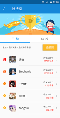 短发洗头快采集到APP—排行榜