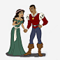 卡通王子和公主 免抠png 设计图片 免费下载 页面网页 平面电商 创意素材