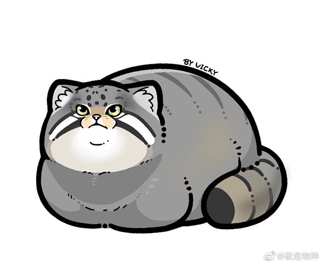 #兔狲# #闲画荒野... - @极危物种的微博 - 微博