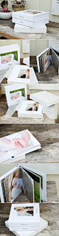 Gorgeous pregnancy and baby albums from Meg Fish