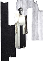 Fashion Portfolio layout; fashion collage; fashion sketchbook // Connie Blackaller