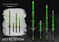 Skyblivion Glass weapon set, Alberto Cariati : The entire set of glass weapons made for the skyblivion project, pretty