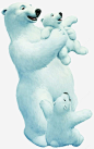 北极熊一家高清素材 北极熊 可爱 小熊 开心 元素 免抠png 设计图片 免费下载 页面网页 平面电商 创意素材