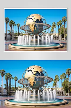 AI数字艺术境外旅游洛杉矶建筑摄影图片