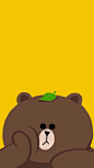 iPhone 壁纸布朗熊