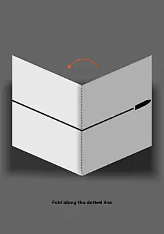 李明亮_Fold along the dotted line_中国_优秀作品 – IPBP 南京国际和平海报双年展