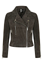 Suede Biker Jacket - Jackets & Coats - Clothing  : Suede Biker Jacket