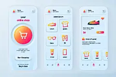 简约大气手机APP界面海报