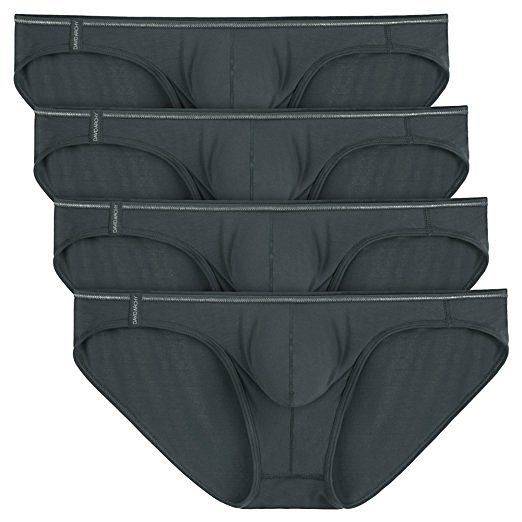 David Archy Men's 4 Pack Micro Modal Briefs Lightweight Sexy Bikinis at ...
