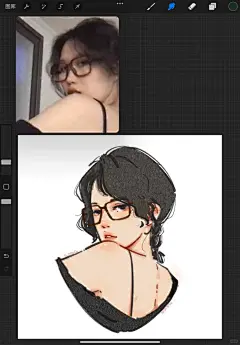 继续画！#头像插画 #板绘头像 #人像漫改 #真人转漫 #画画 #插画头像 - 小红书