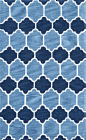 Lattice Geometric GR11 Navy Rug | Contemporary Rugs: 