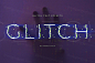 老式复古朋克RGB故障信号错位文字特效风格PSD模板 Glitch Effects :  