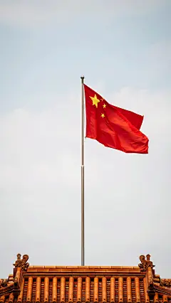 国庆 祖国生日 手机壁纸 五星红旗 （图来自网络）