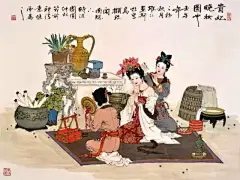 著名国画家、连环画家——项维仁和他的工笔重彩仕女画