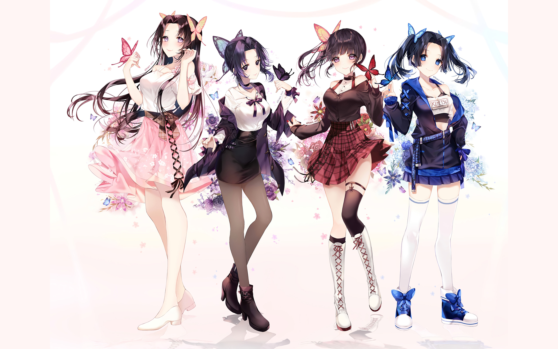 动漫鬼灭之刃蝴蝶忍高清桌面壁纸