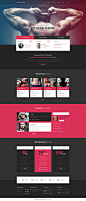 Sports&Life - Gym & Fitness PSD Template  : Sports&Life is a gym & fitness PSD Template designed in a minimalist style. Besides it suits for any type of design studio, portfolio, personal website, business etc. This PSD Template has 3 colo