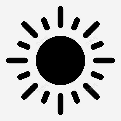 太阳紫外线光线图标 紫外线 icon 标识 标志 UI图标 设计图片 免费下载 页面网页 平面电商 创意素材