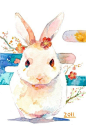 兔兔的眼神好有感觉，好犀利呀。小花花的头……_来自sunchenlu的图片分享-堆糖网