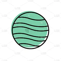 白色,分离着色,黑色,木星,计算机图标,线条,球体,直的,地球形,行星