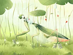 昆虫记（壹）_liangmizi__插画师作品_涂鸦王国gracg.com

Picture 1

螳螂先生

这个鲜活又静谧的午后

风吹来了酸酸的树莓味

让我们什么都不要说

让我们在沉默中

静静地躺在这个青涩的梦中