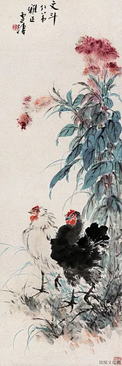 王雪涛，中国现代著名小写意花鸟画家。1903年12月31日出生，1982年11月24日逝世，河北成安人。原名庭钧，字晓封，号迟园 。自幼喜绘画，1918 年入保定直隶高等师范附设手工图画科，毕业后到小学执教。 1922 年考入北平艺术专科学校西画系，后转读国画系，受教于陈师曾、萧谦中、汤定之、王梦白等诸位前辈，尤受王梦白影响最大。1924年拜齐白石为师，奉师命改名雪涛。1926年毕业后留校任助教、讲师。抗日战争期间，北平沦陷，辞去教职，专事绘画创作，卖画为生。同时，潜心师传统，上追徐渭、陈淳，又得名师指点