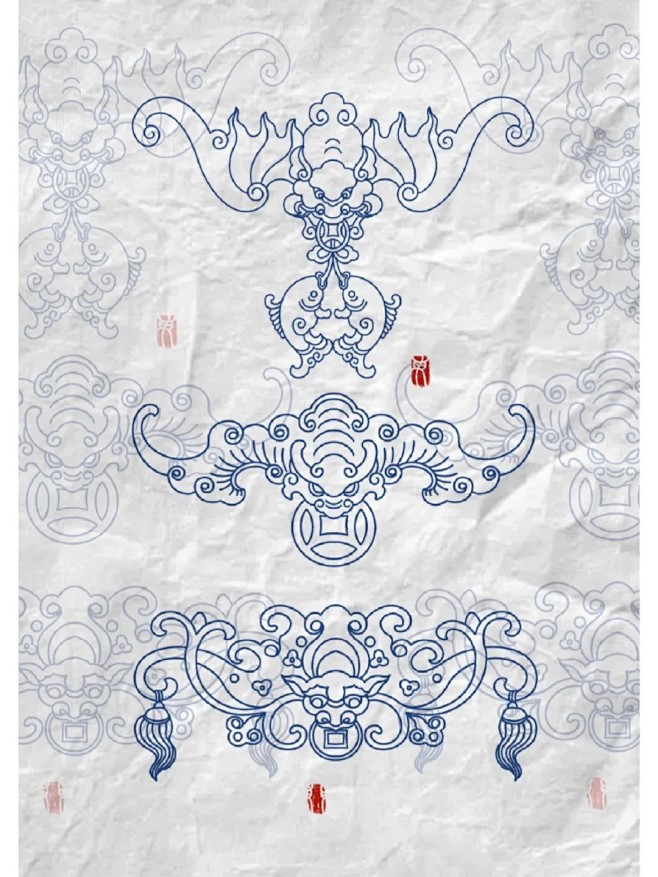 传统图案纹样‖小年夜一起接福气_1_张起...