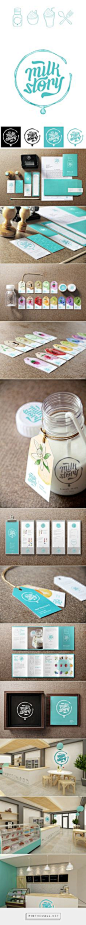 Milk Story Brand Identity on Behance - created via http://pinthemall.net