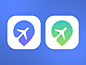 Travel App Icon飞机图标 - 图翼网(TUYIYI.COM) - 优秀APP设计师联盟