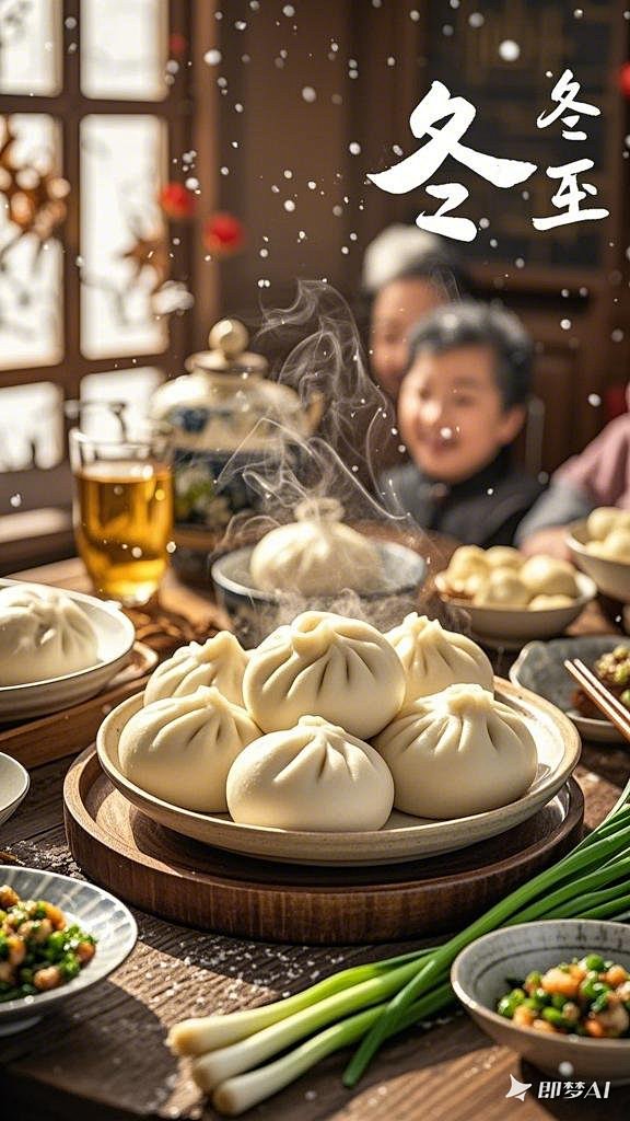 请生成北方冬至海报 (3)