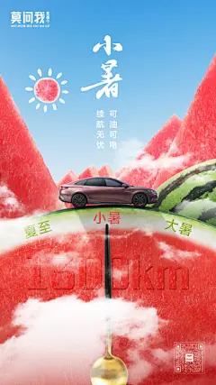 源文件下载【汽车夏日节气海报】编号：97830024841627354