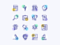 School icons set icons