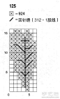 赤槠的十字绣绣法