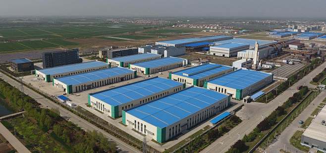 仓储物流库房全景俯视图