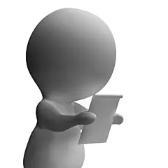 表或通知被看的3D人物读