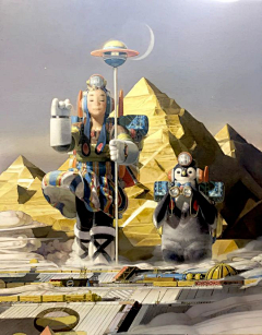 奶牛拉面采集到李超雄 油画